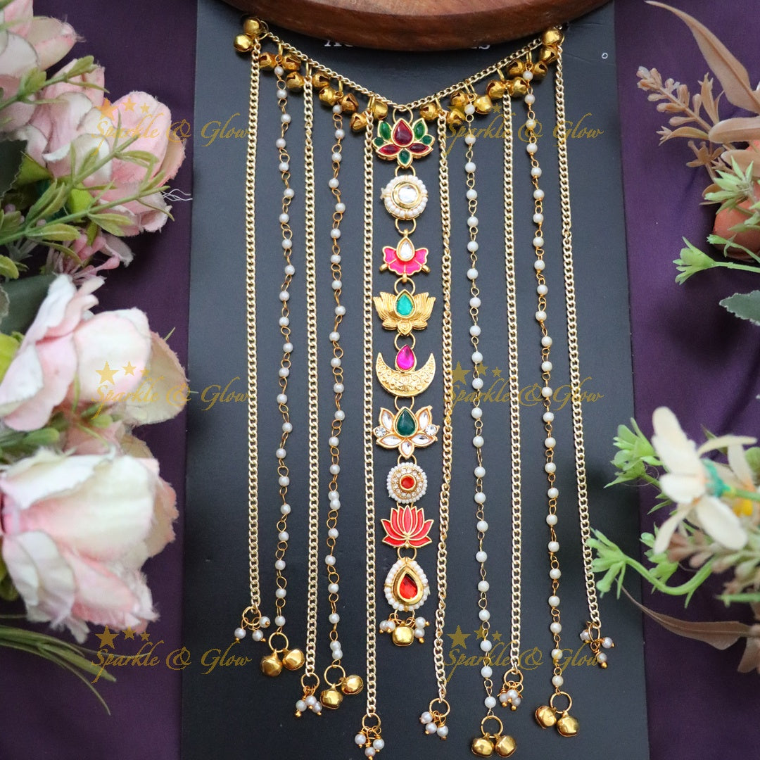 Enchanting Bridal Hair Chain: Perfect for Indian Weddings