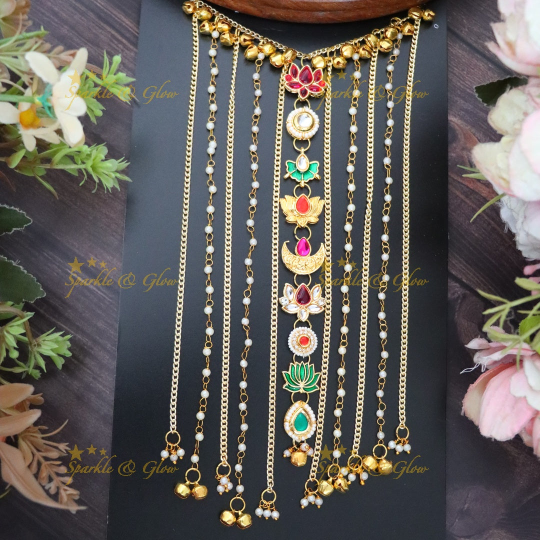 Enchanting Bridal Hair Chain: Perfect for Indian Weddings