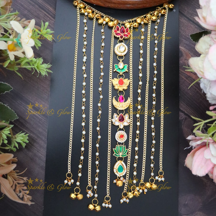 Enchanting Bridal Hair Chain: Perfect for Indian Weddings