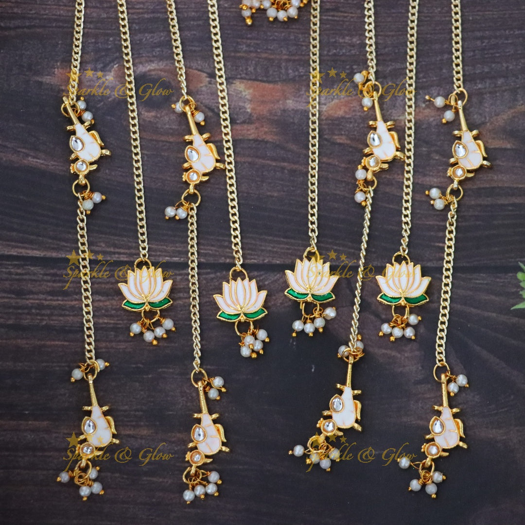 Exquisite Lotus Hair Accessories for Weddings & Festivals