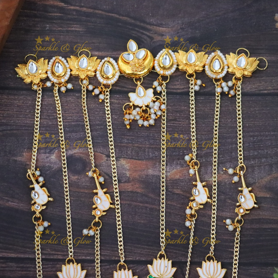 Exquisite Lotus Hair Accessories for Weddings & Festivals