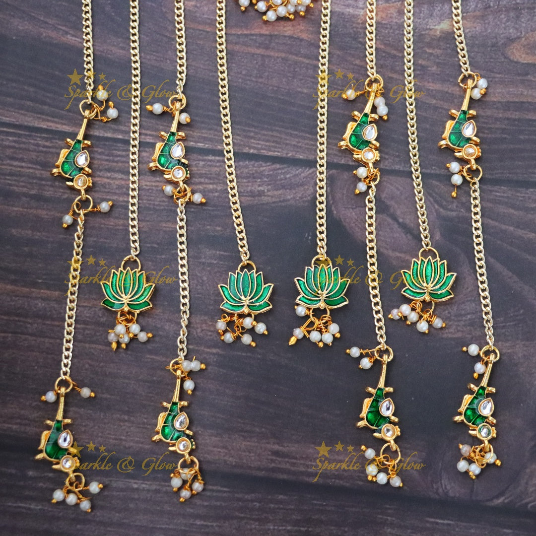 Exquisite Lotus Hair Accessories for Weddings & Festivals