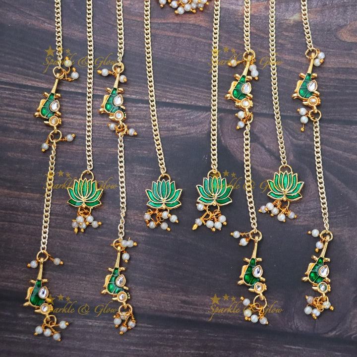 Exquisite Lotus Hair Accessories for Weddings & Festivals