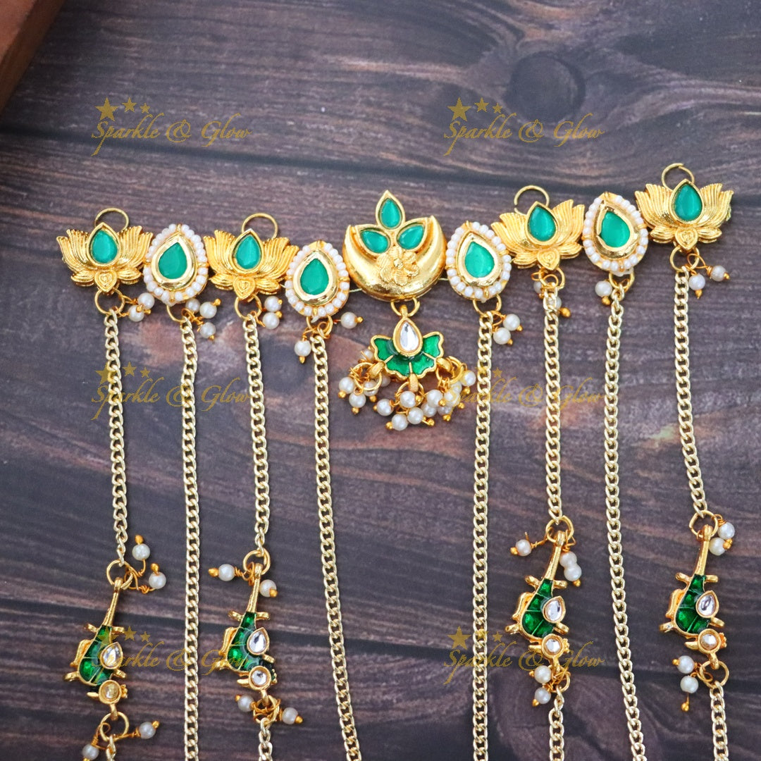 Exquisite Lotus Hair Accessories for Weddings & Festivals