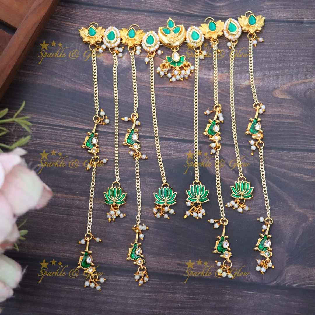 Exquisite Lotus Hair Accessories for Weddings & Festivals