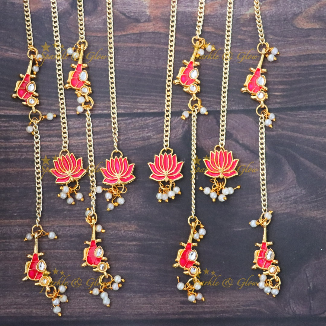 Exquisite Lotus Hair Accessories for Weddings & Festivals