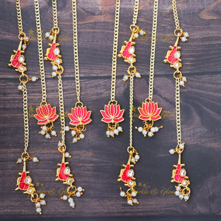 Exquisite Lotus Hair Accessories for Weddings & Festivals