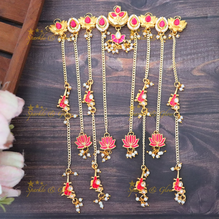 Exquisite Lotus Hair Accessories for Weddings & Festivals