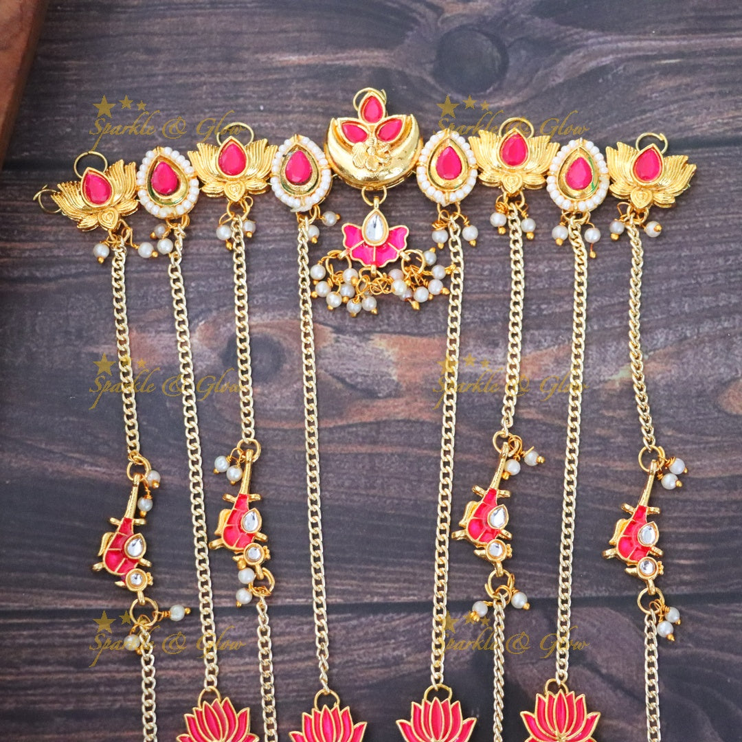 Exquisite Lotus Hair Accessories for Weddings & Festivals