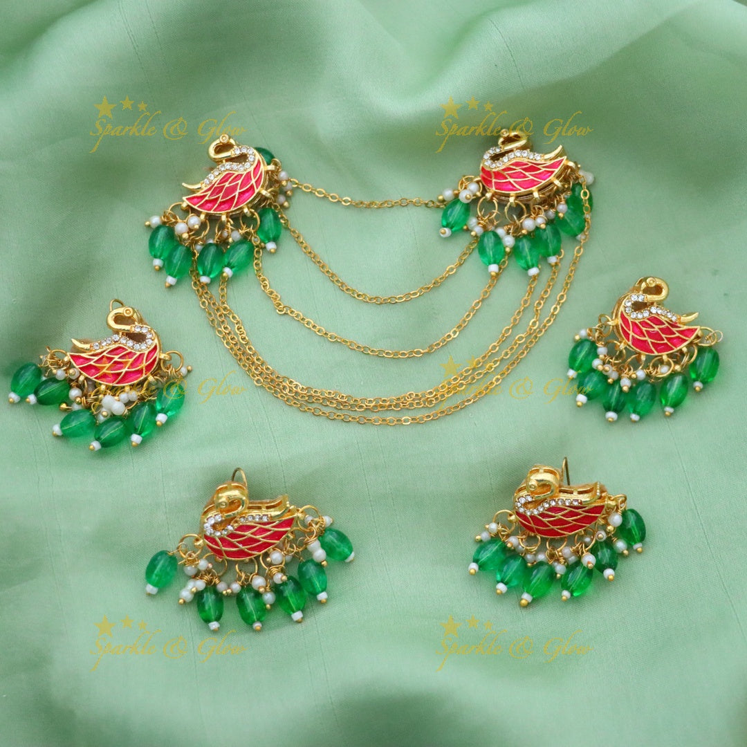 Exquisite Peacock Hair Accessories for Indian Weddings