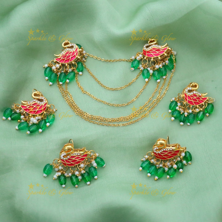 Exquisite Peacock Hair Accessories for Indian Weddings
