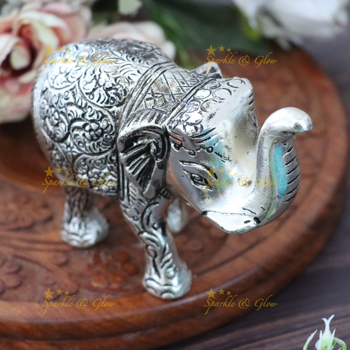 Silver Elephant Gift Set: Perfect for Weddings & Festivals