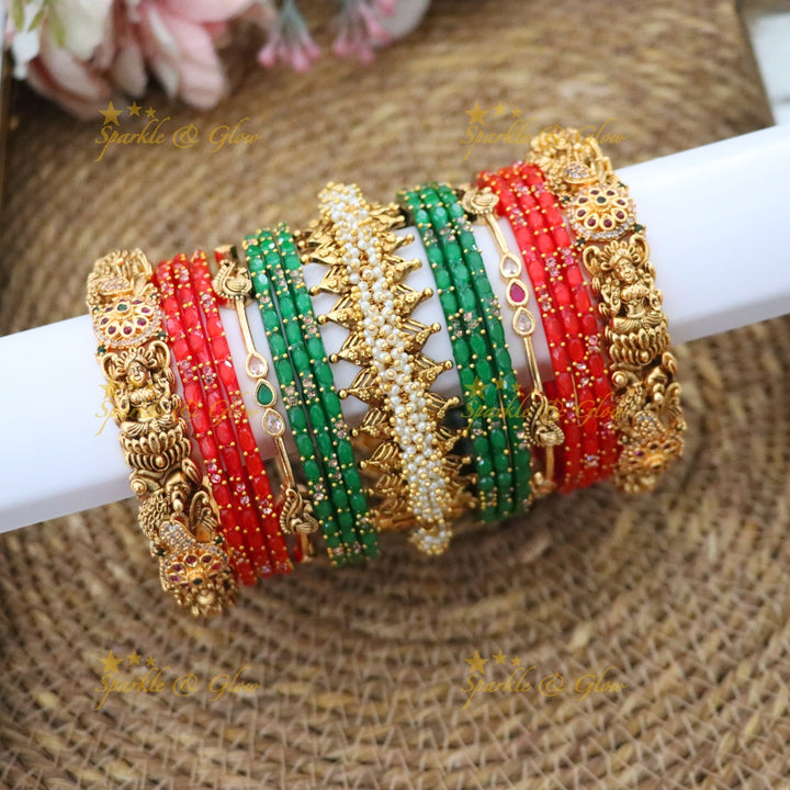 Exquisite Bridal Peacock Lakshmi Bangles Online