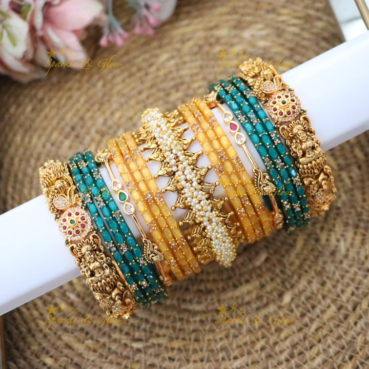 Exquisite Bridal Peacock Lakshmi Bangles Online