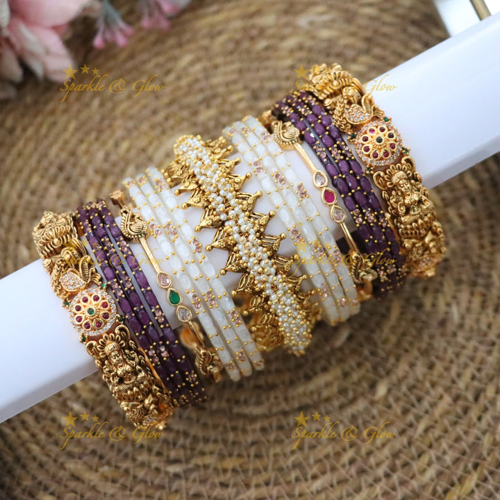 Exquisite Bridal Peacock Lakshmi Bangles Online