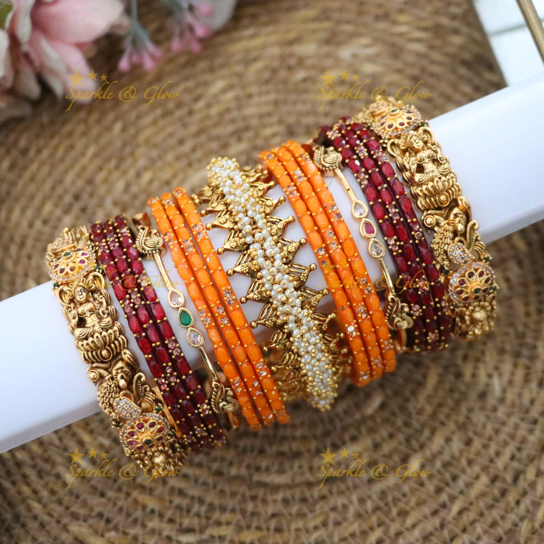 Exquisite Bridal Peacock Lakshmi Bangles Online
