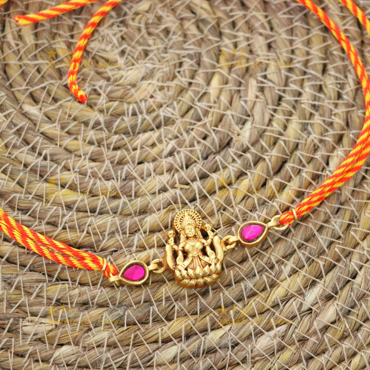 Exquisite Jadau Kundan Rakhi for Celebrations