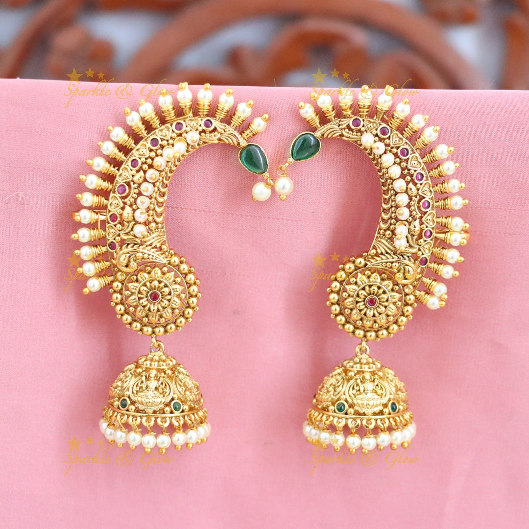 Exquisite Gold Cuff Earrings for Weddings & Festivities