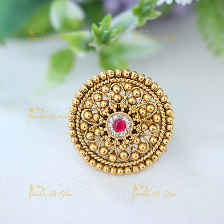 Elegant Gold-Plated Ring for Weddings & Celebrations