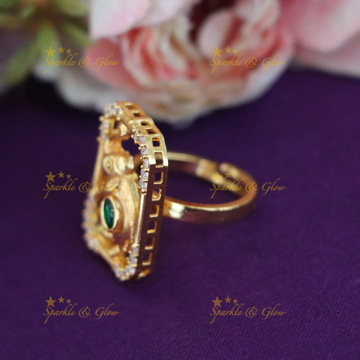 Exquisite Gold Elephant Ring | Festive Jewellery Collection