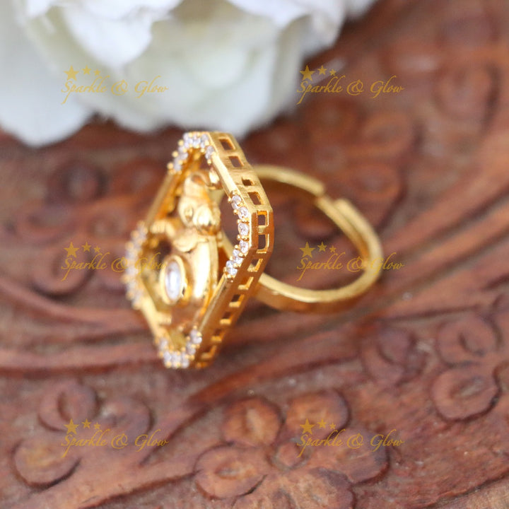 Exquisite Gold Elephant Ring | Festive Jewellery Collection