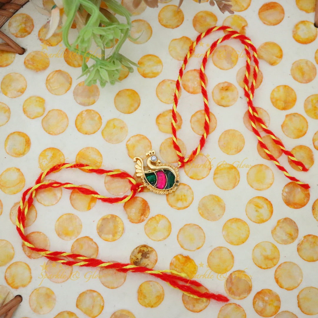 Elegant Gold-Toned Rakhi for Festive Celebrations