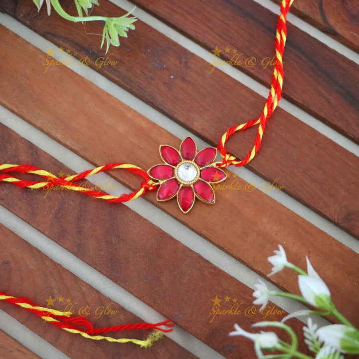 Elegant Floral Rakhi for a Memorable Raksha Bandhan