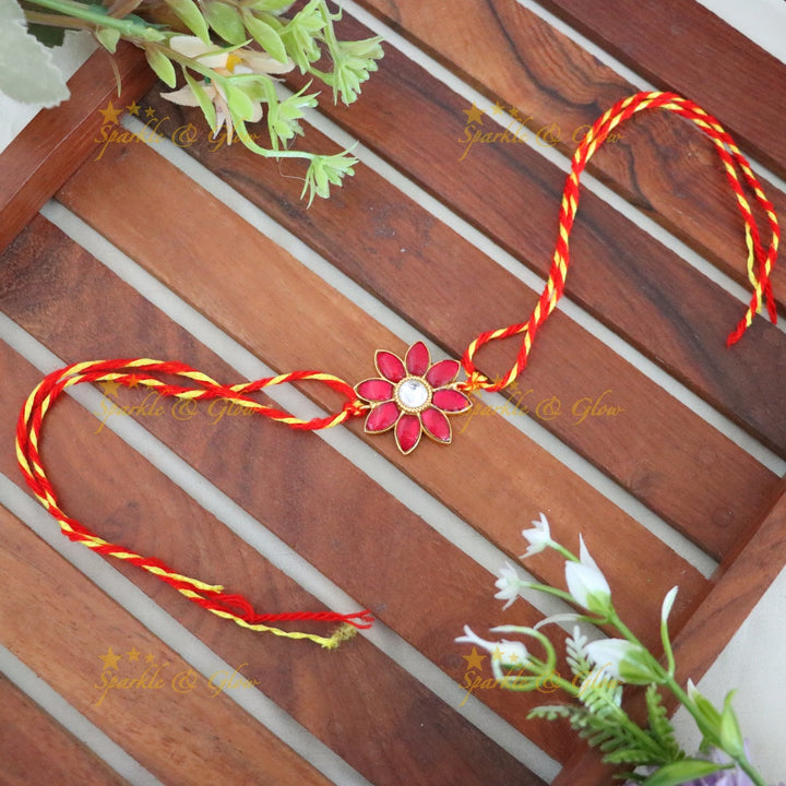 Elegant Floral Rakhi for a Memorable Raksha Bandhan