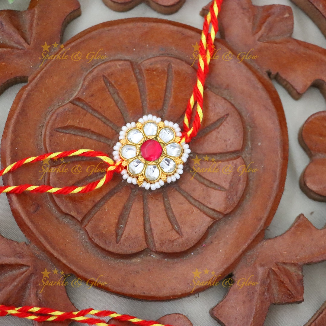 Elegant Gold-Plated Rakhi for Raksha Bandhan