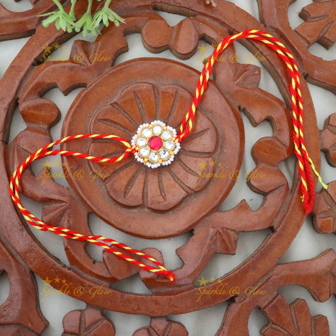 Elegant Gold-Plated Rakhi for Raksha Bandhan