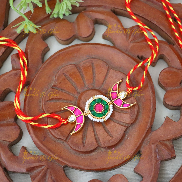 Exquisite Moonstone Rakhi for Festive Celebrations