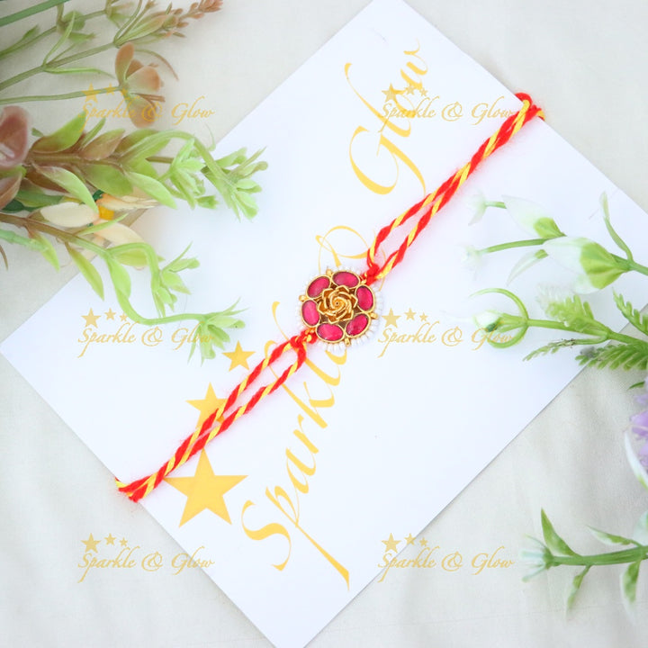 Exquisite Gold-Plated Rakhi for Festive Joy