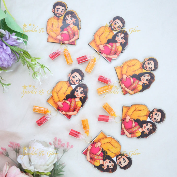 Charming Custom Keychains for Memorable Weddings