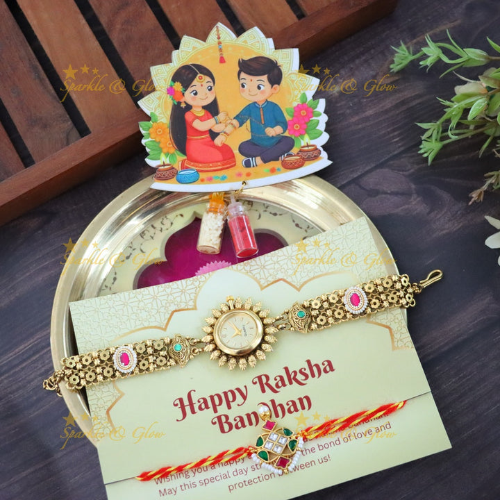 Exquisite Rakhi & Jewellery Set for Festive Gifting
