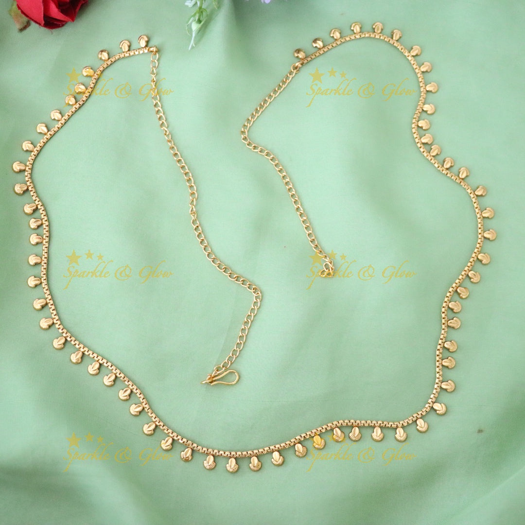 Exquisite Gold Plated Hip Chain for Festive Elegance