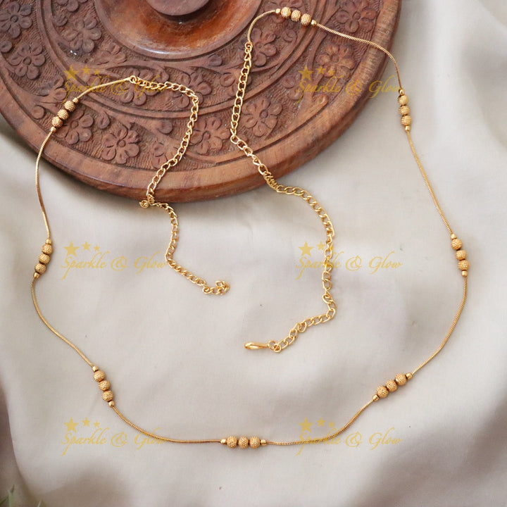 Exquisite Gold-Plated Hip Chain for Festive Elegance