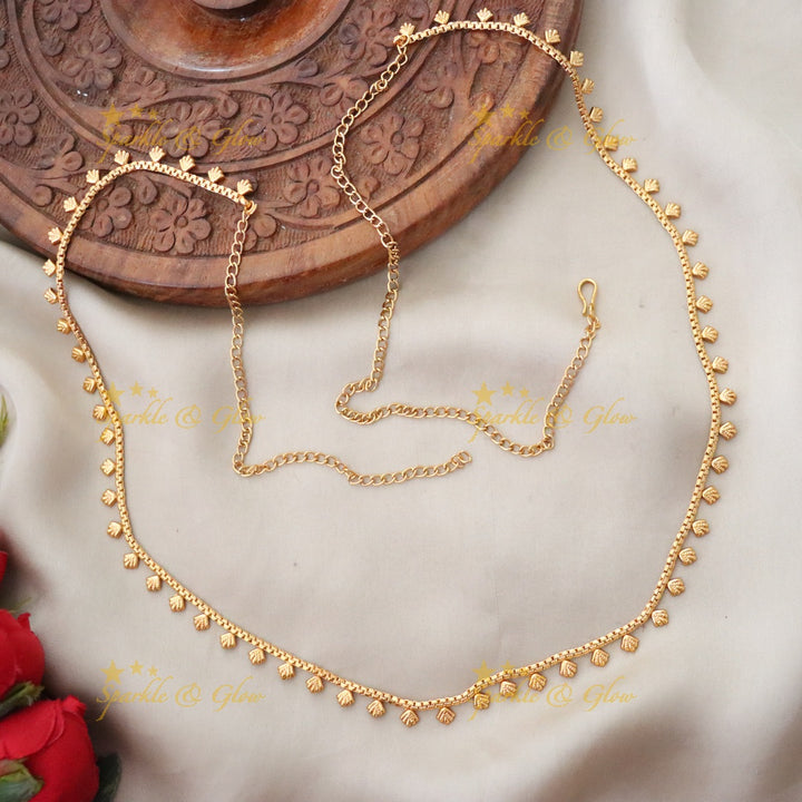 Stunning Gold Plated Indian Hip Chain for Weddings