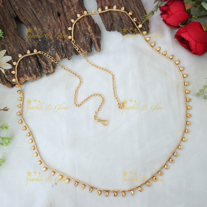 Exquisite Gold-Toned Wedding Hip Chain for Festive Glamour