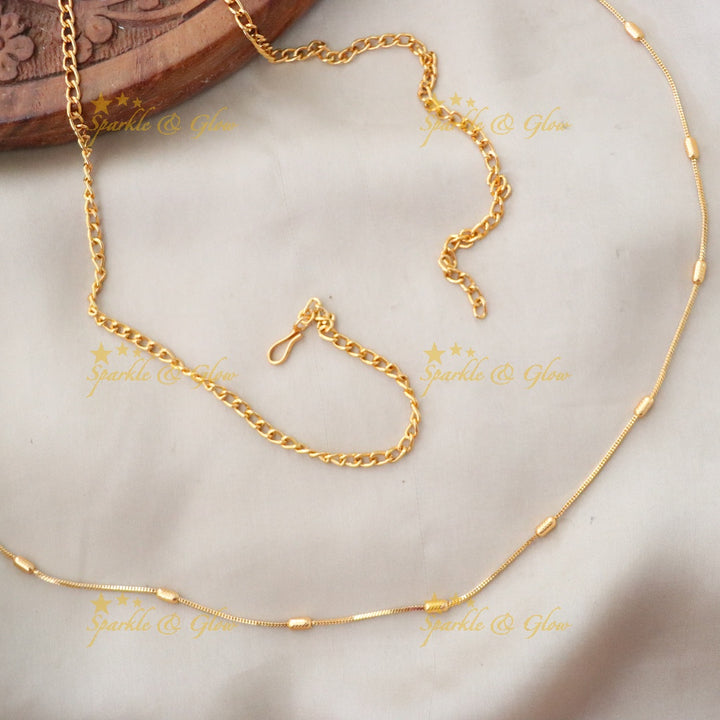 Exquisite Gold-Finish Hip Chain for Weddings & Festivals