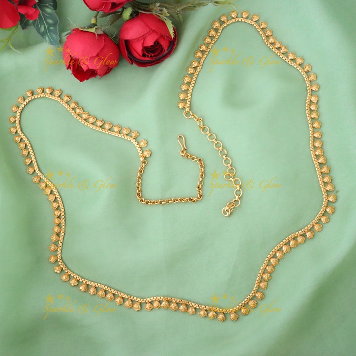 Elegant Gold-Plated Bridal Hip Chain - Perfect for Weddings