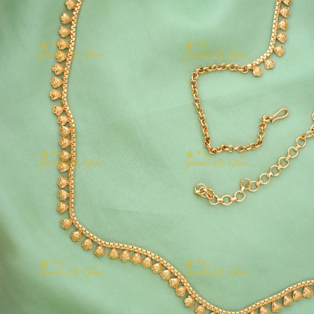 Elegant Gold-Plated Bridal Hip Chain - Perfect for Weddings