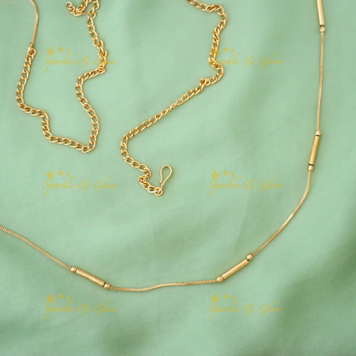 Elegant Gold Finish Hip Chain for Weddings & Events
