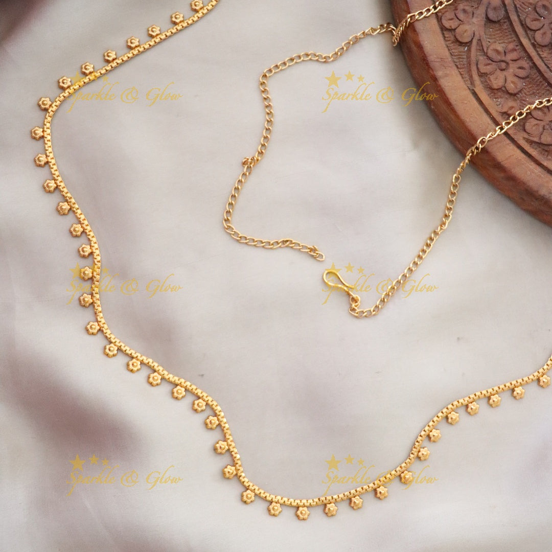 Sparkling Gold Imitation Hip Chain for Weddings