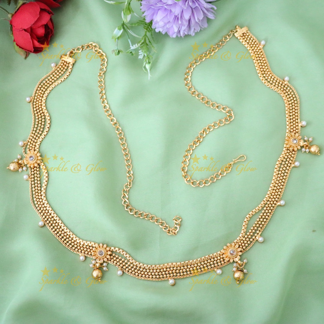 Exquisite Gold Bridal Hip Chain for Wedding & Festive Wear