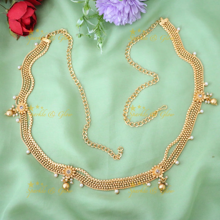 Exquisite Gold Bridal Hip Chain for Wedding & Festive Wear