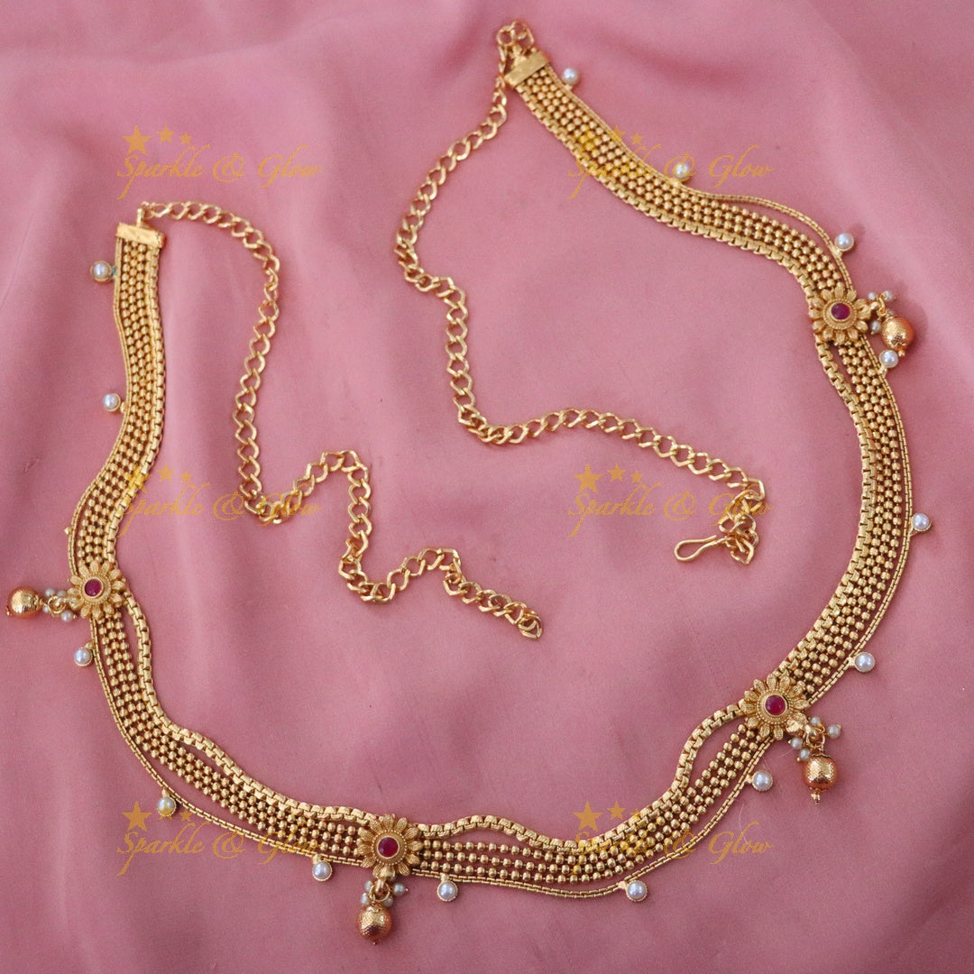 Exquisite Gold Bridal Hip Chain for Wedding & Festive Wear