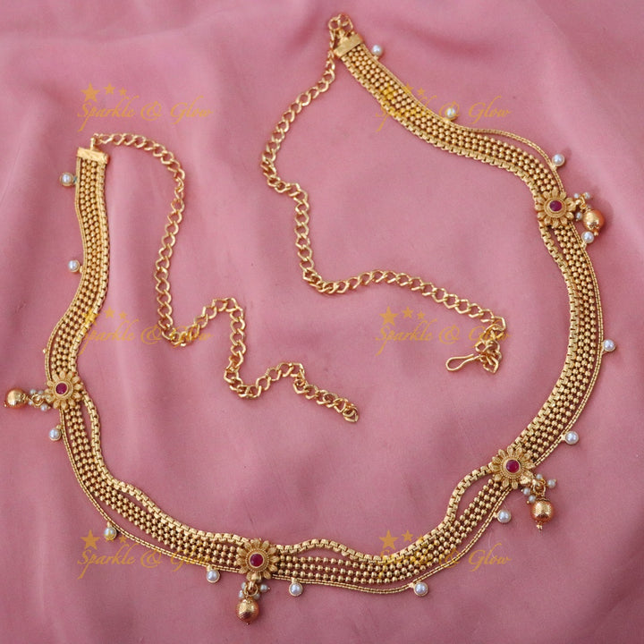 Exquisite Gold Bridal Hip Chain for Wedding & Festive Wear