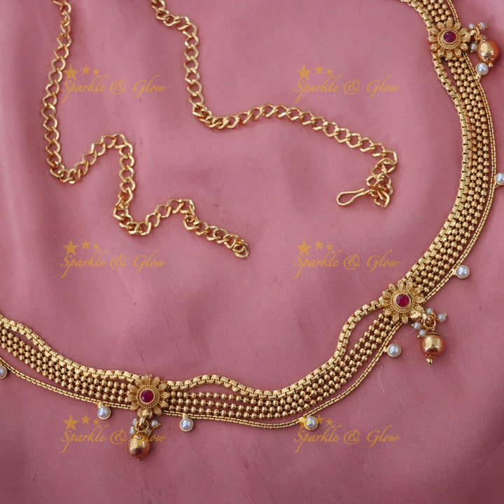 Exquisite Gold Bridal Hip Chain for Wedding & Festive Wear