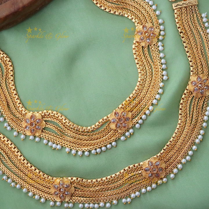 Elegant Gold-Plated Festive Anklet for Special Occasions