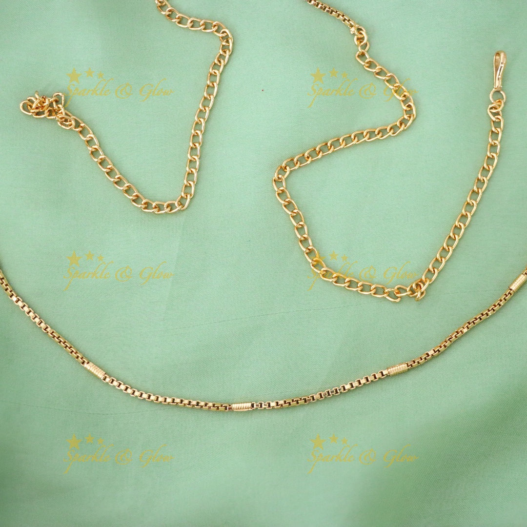 Stunning Gold-Toned Hip Chain for Festive Shine